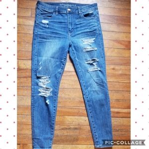 american eagle size 10 hi rise jegging